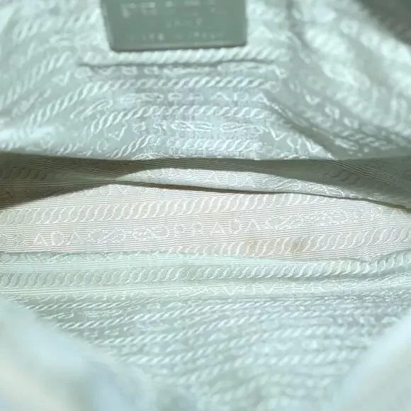 PRADA Hand Bag Nylon Gray